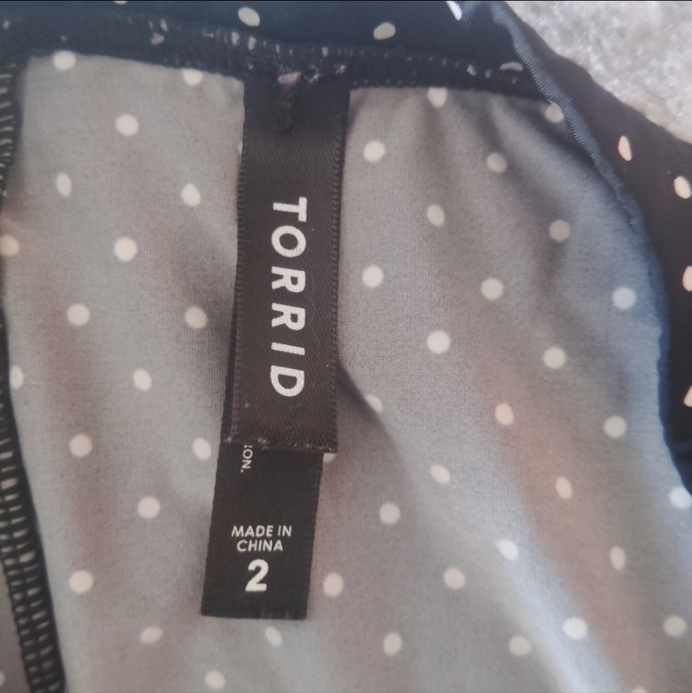 TORRID Polka Dot High Waisted Swim Bottoms 2XL - Picture 5 of 5